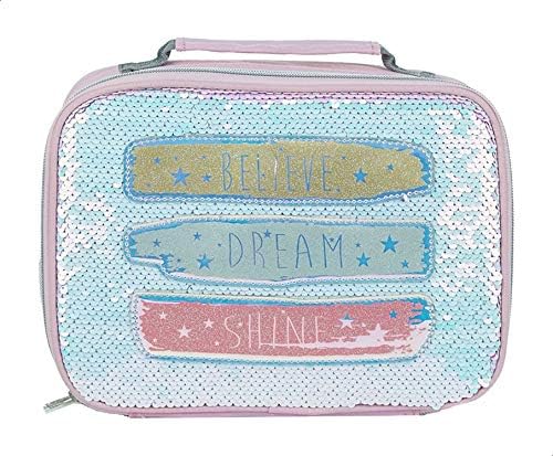 Sequin Lunch Bag 1 baby blue