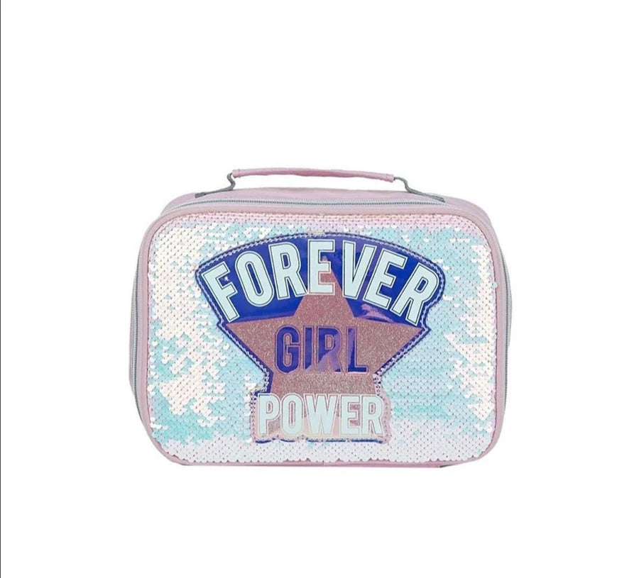 Sequin Lunch Bag 1 White/Peach