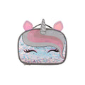 unicorn lashes glitter pocket pink Sequin Lunch bag