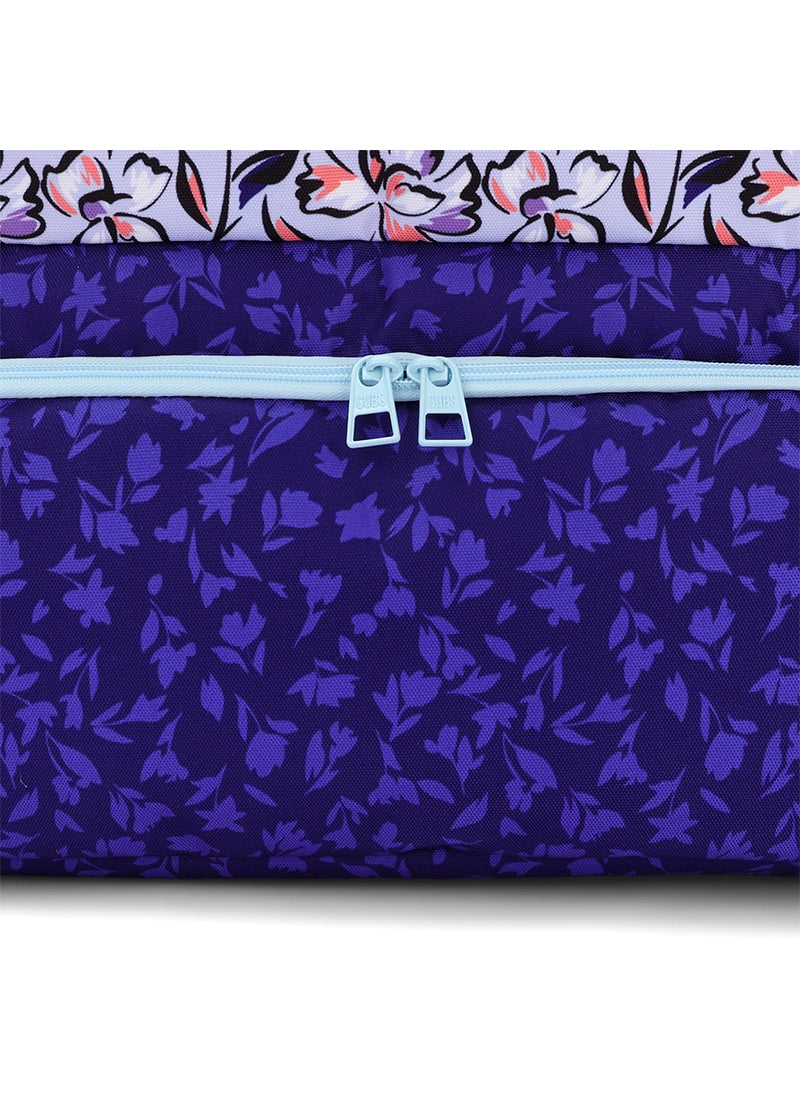 Navy Lilies Tote/Cooler