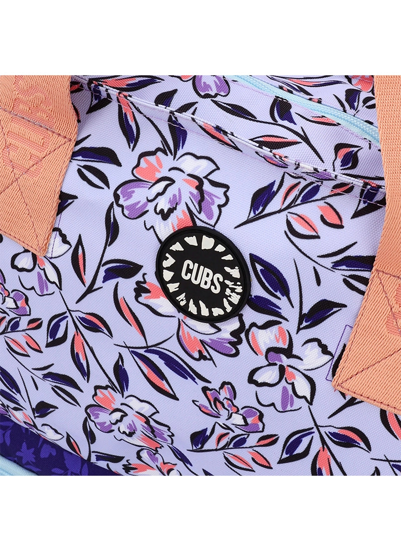 Navy Lilies Tote/Cooler