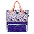 Navy Lilies Tote/Cooler