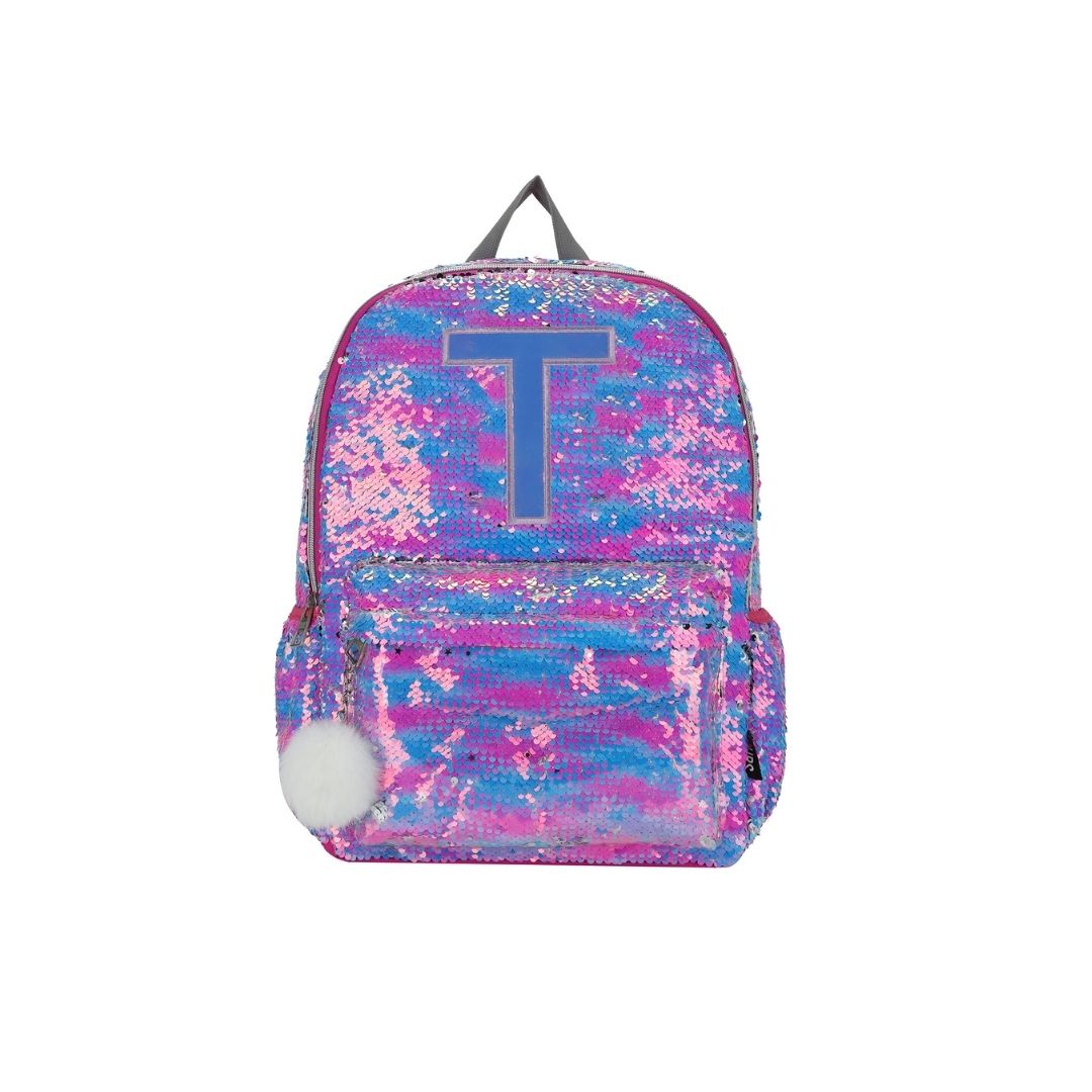 MultiColor sequin with letter T