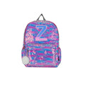 Multicolor junior student sequin backpack with letter Z