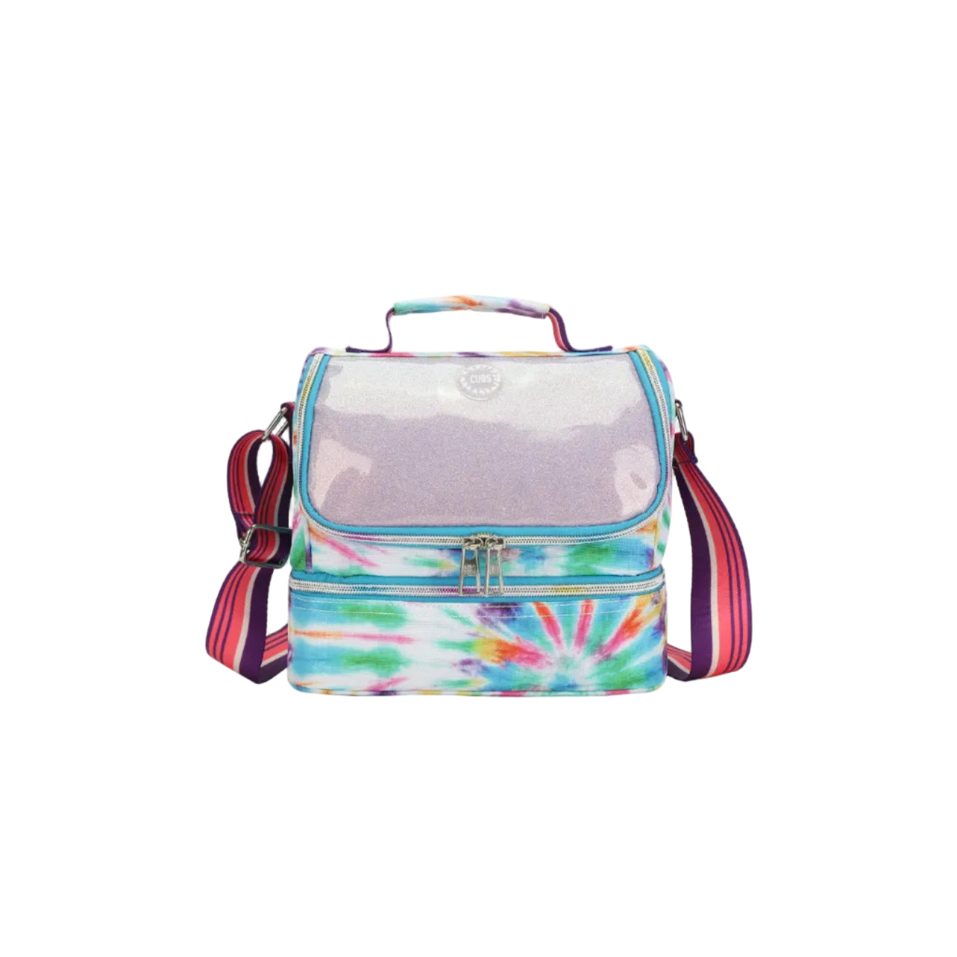 Pink and Purple tie dye High School Lunch Bag