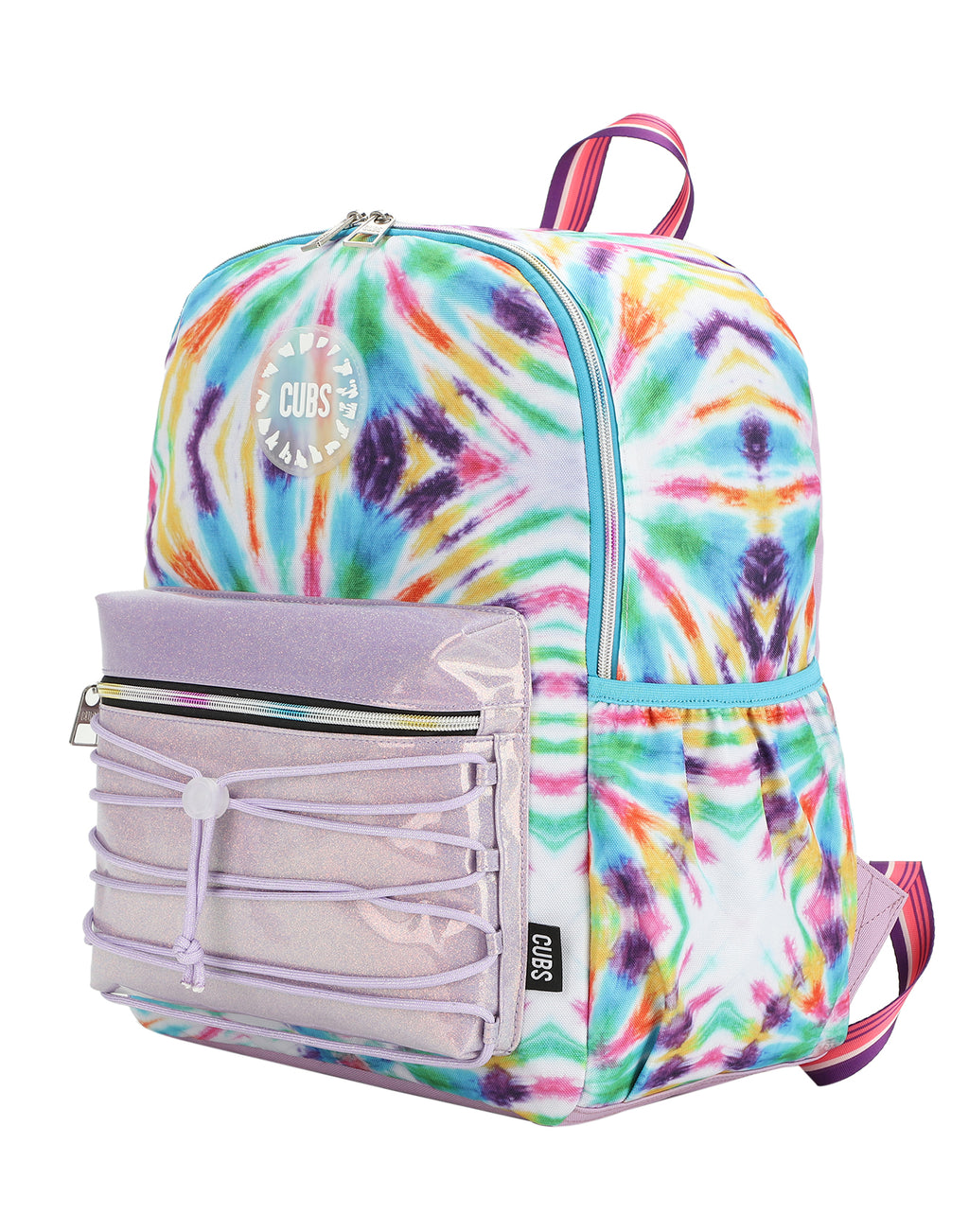 Pink and Purple tie dye High School Backpack