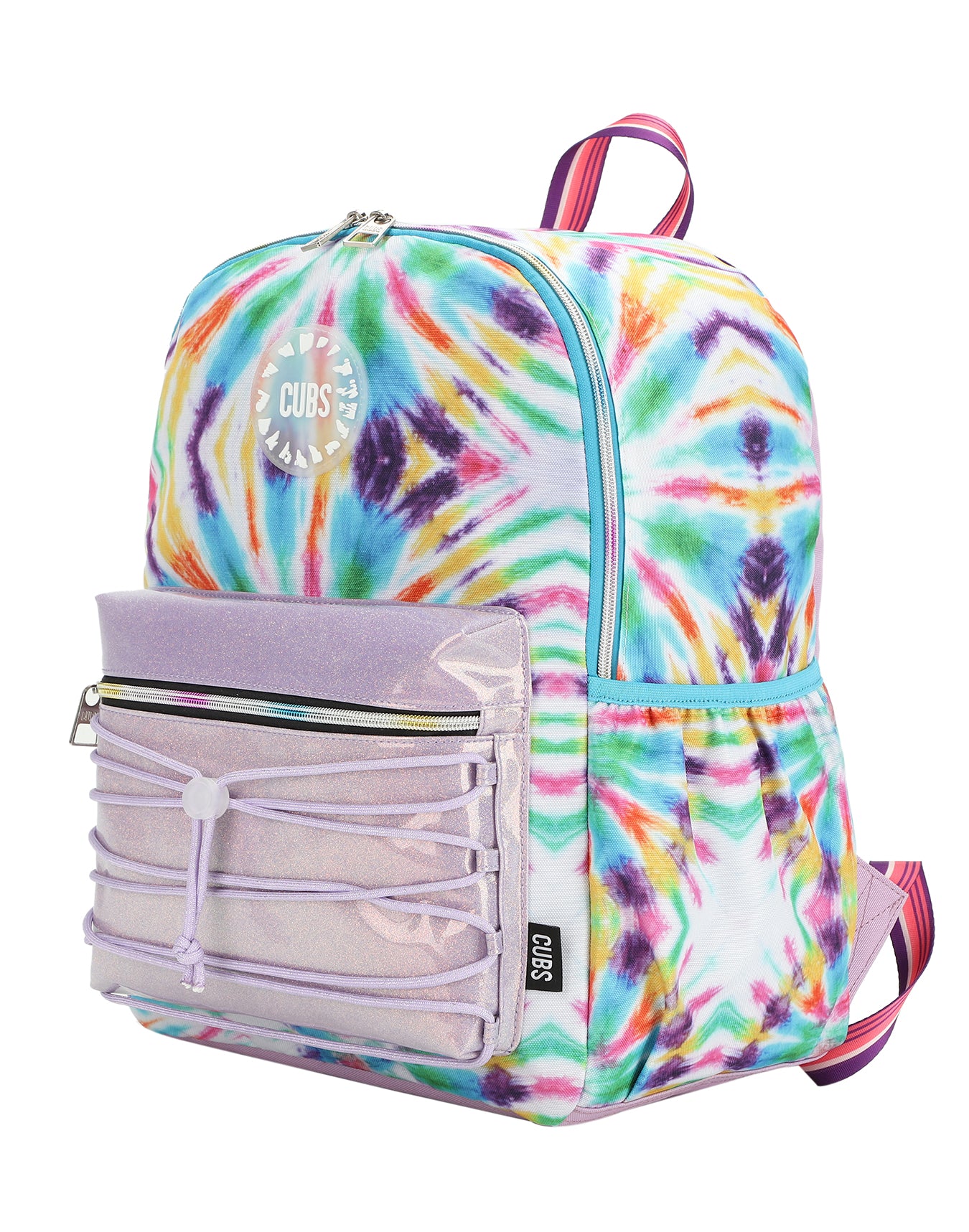 Pink and Purple tie dye High School Backpack