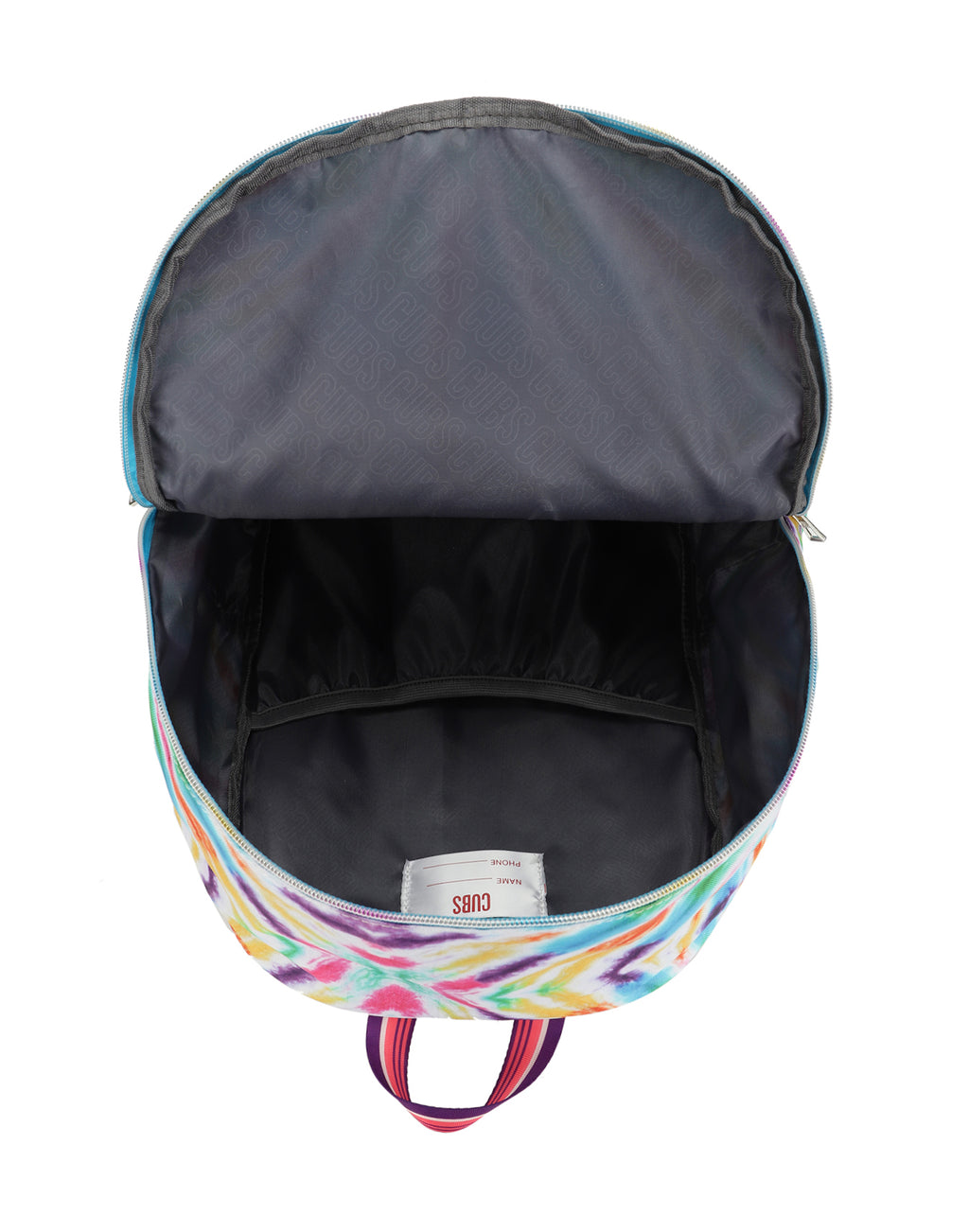 Pink and Purple tie dye High School Backpack
