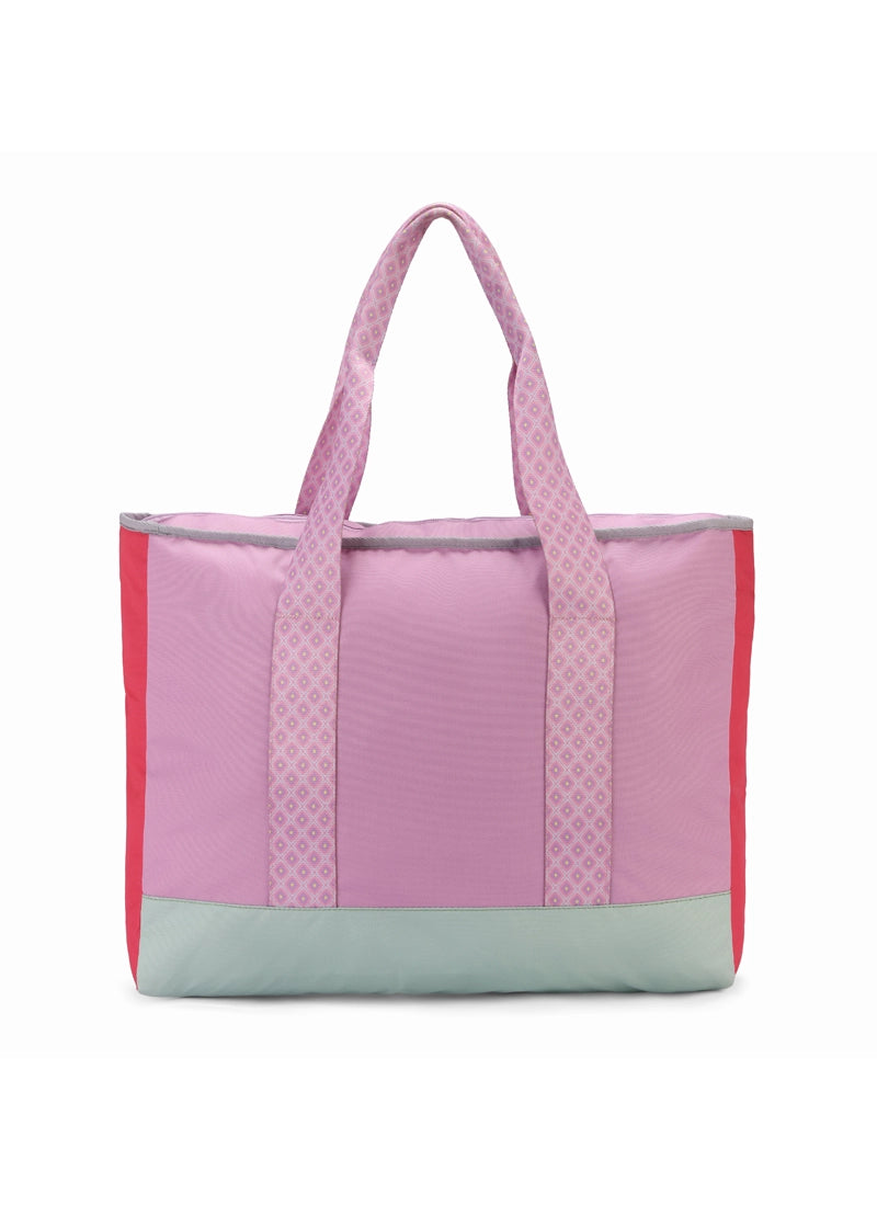 Lilac & Grey single Face Tote Bag