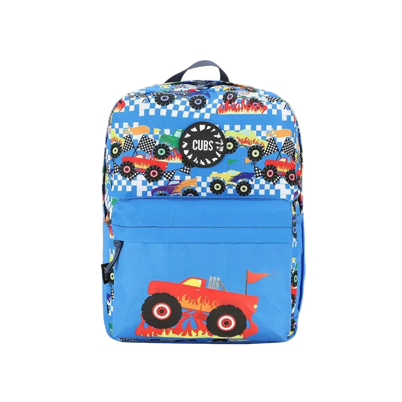 Monster Truck in Flames Junior Student Backpack