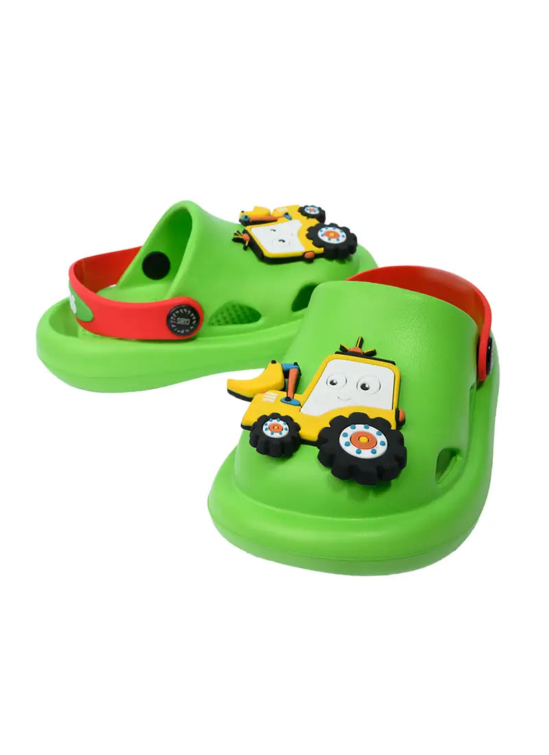 Kids Clog Turquoise Monsters
