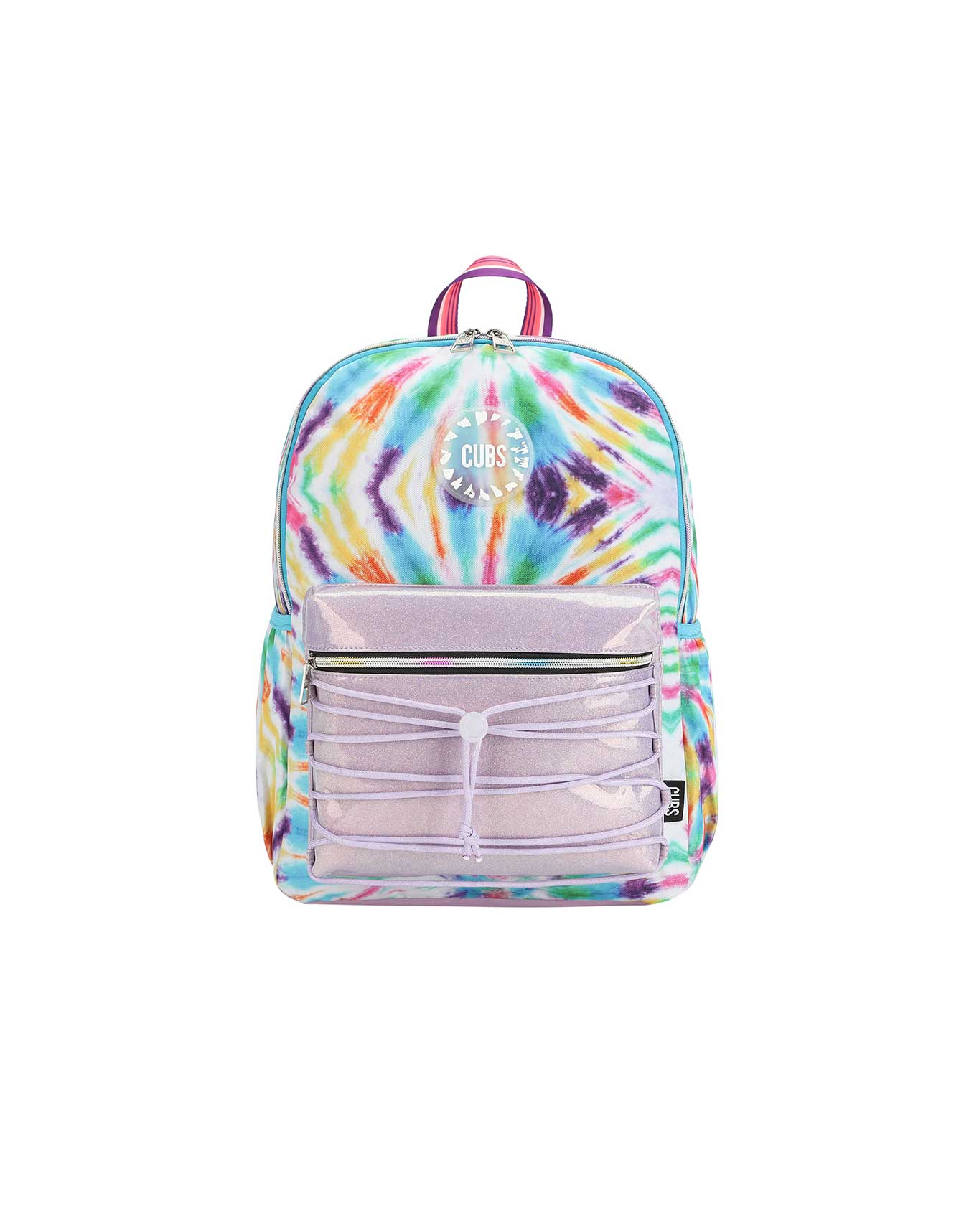 Pink and Purple tie dye High School Backpack