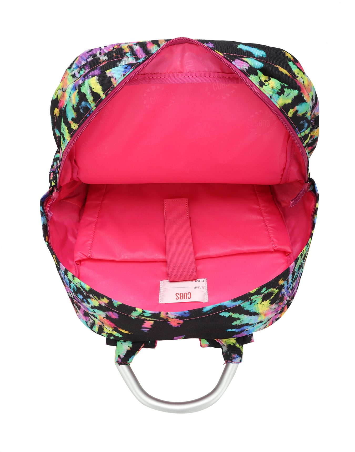 Black Canvas Neon Colors Senior Student backpack