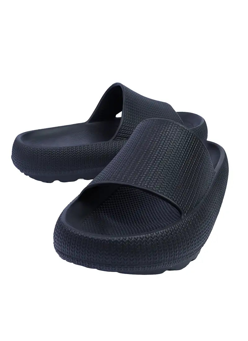 Black Eva Virgo Unisex Slide