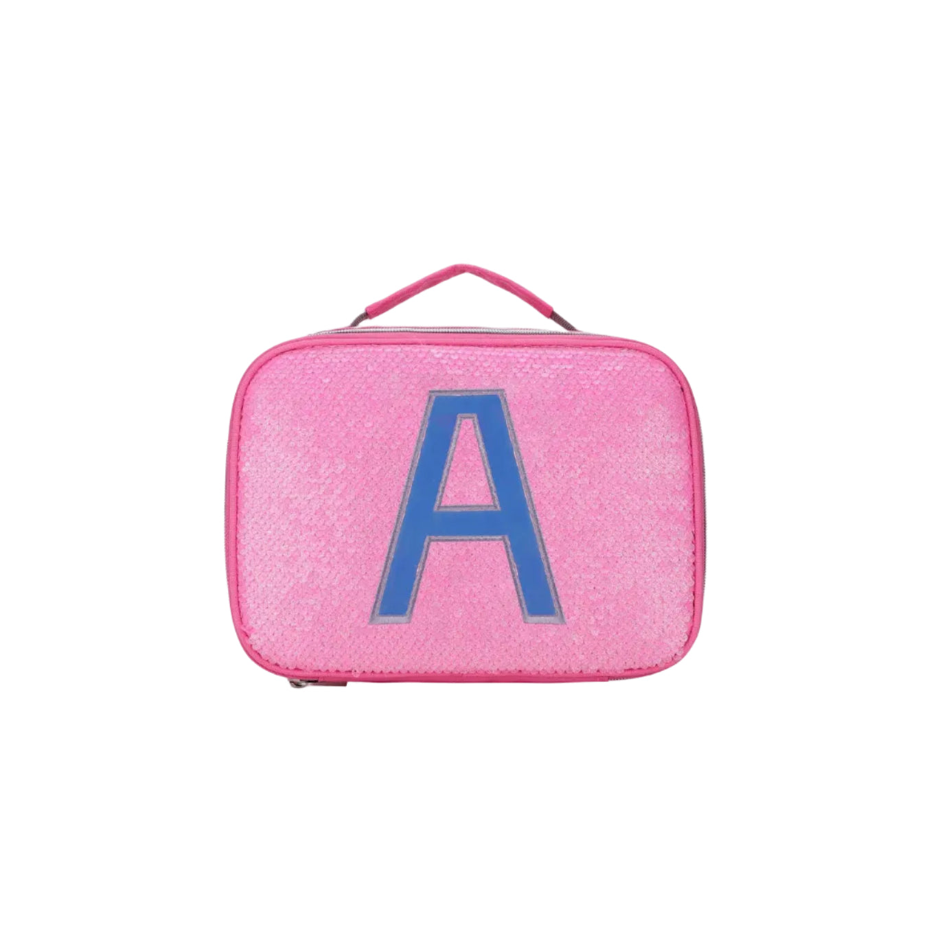 Pink Sequin with Letter A (lunch)
