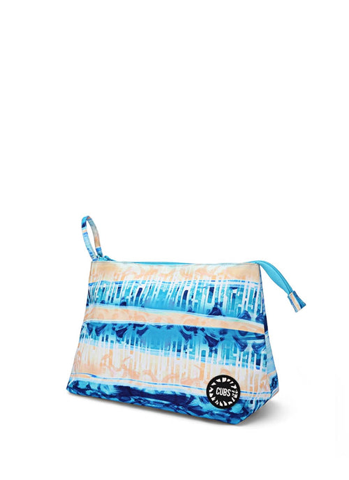 Blue & Peach Large Pouch