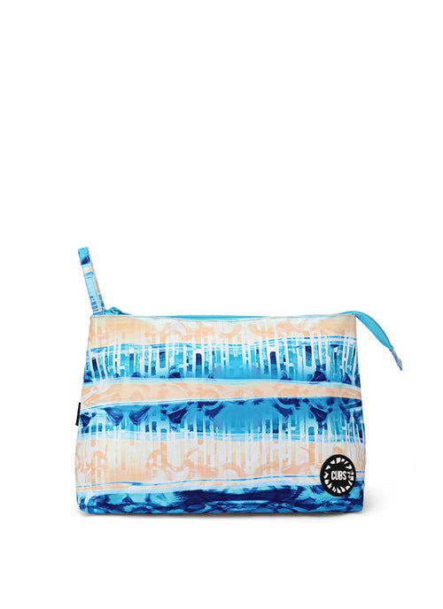 Blue & Peach Large Pouch