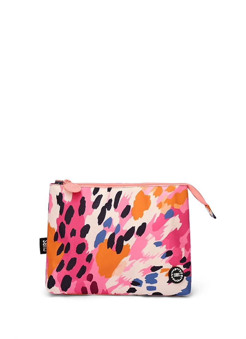 Brown Leopard Medium Pouch