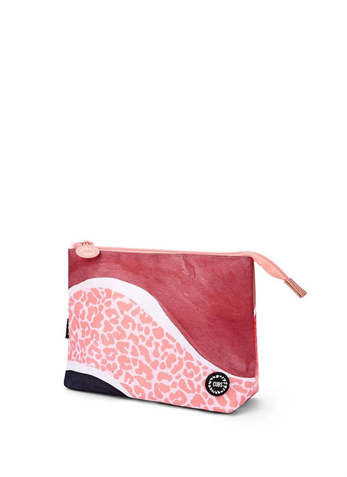 Brown Waves Medium Pouch