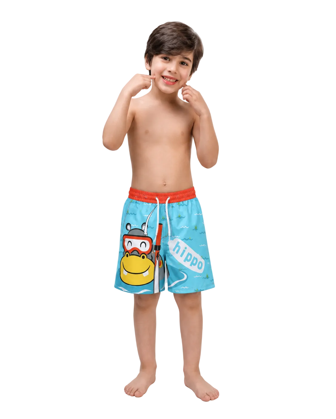 CUBS Snorkling Hippo Swim Trunk
