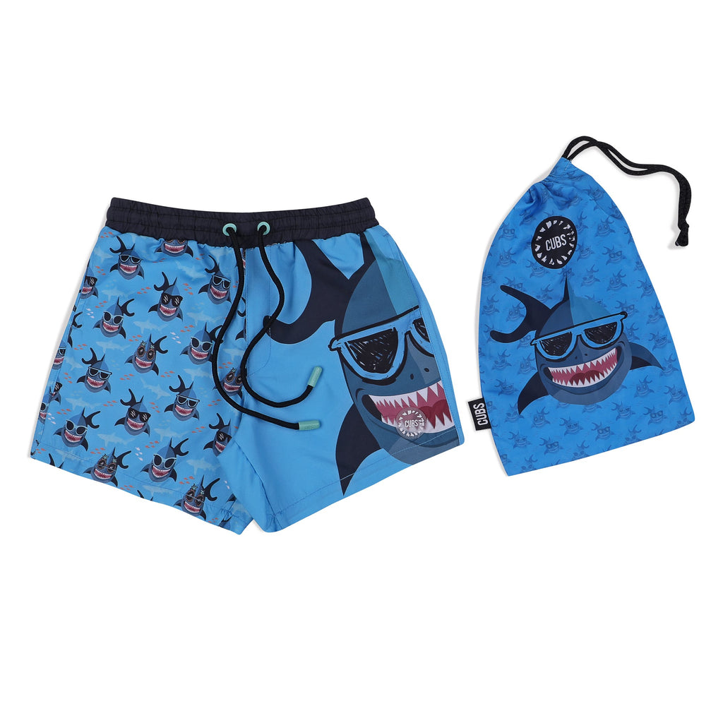 CUBS Cool Shark Swim Trunk