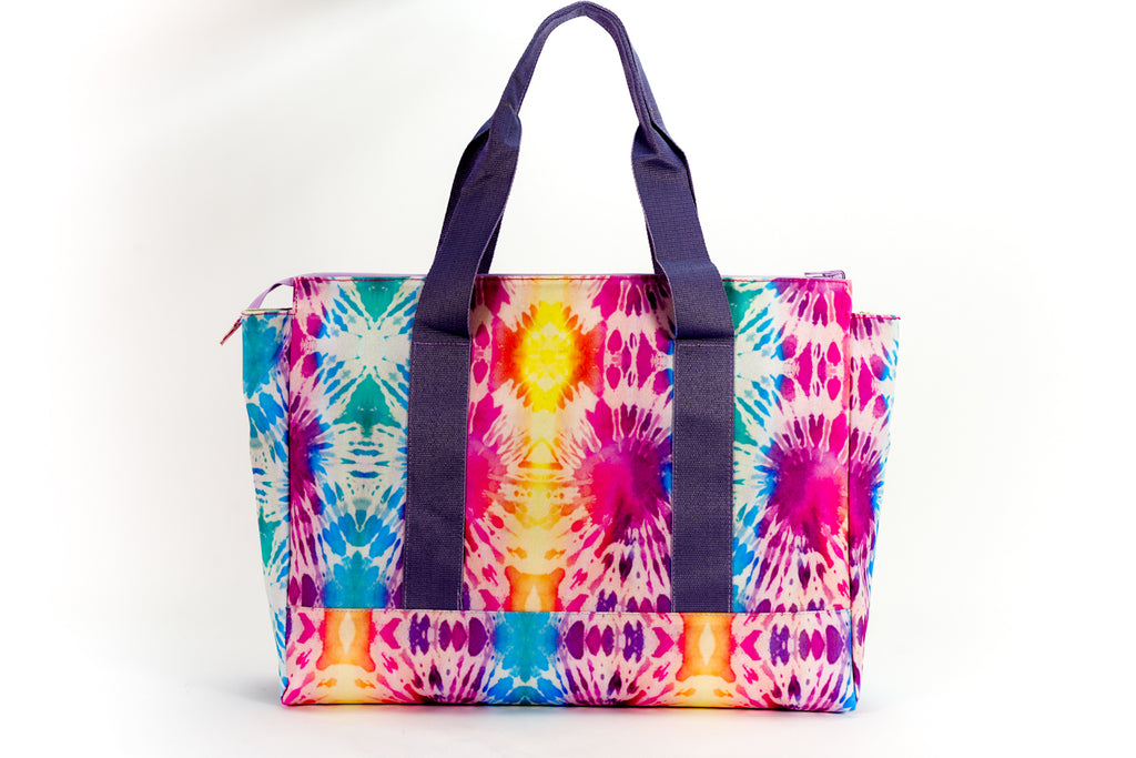 Tie Dye Water Colors Pink Rays