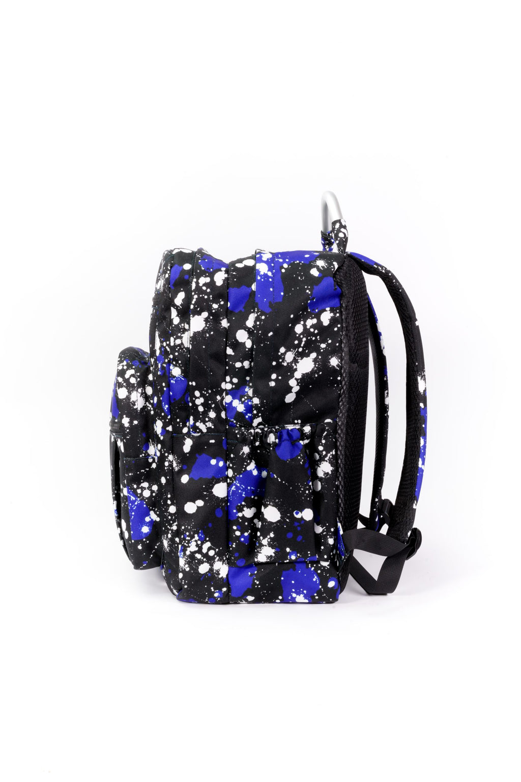 Blue Black Splashing Paint Senior Student Backpack