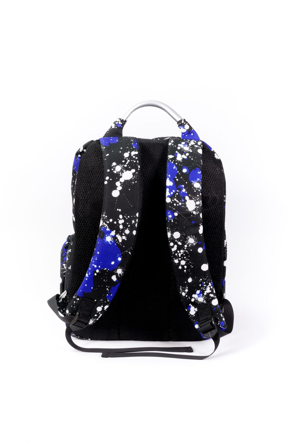 Blue Black Splashing Paint Senior Student Backpack