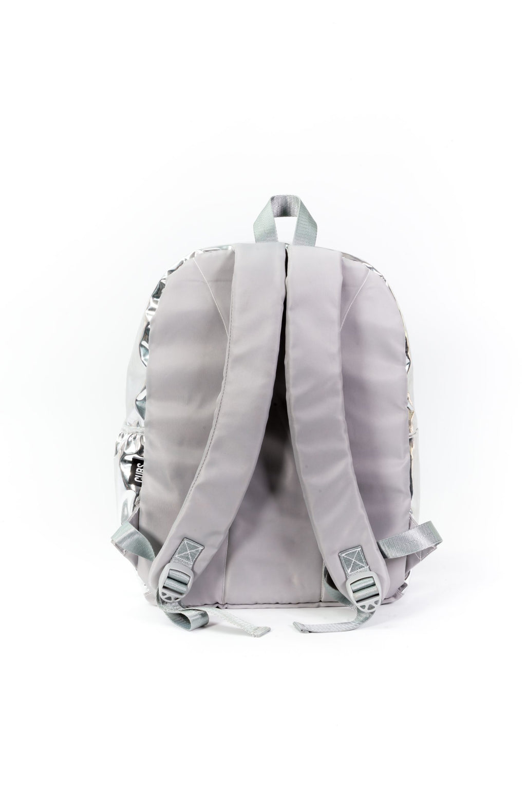 Holographic Silver High School Backpack