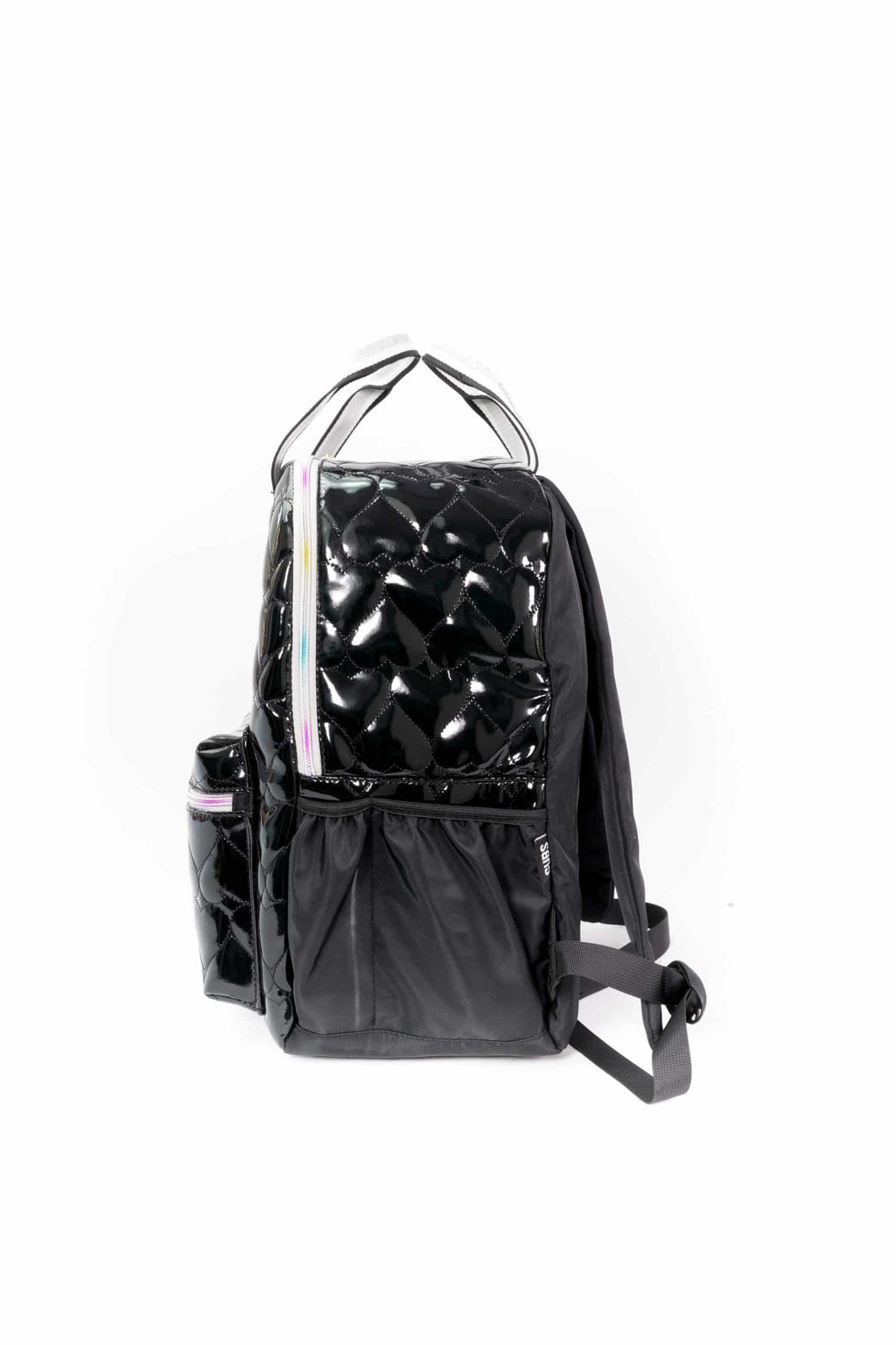 Shiny Black High School Backpack