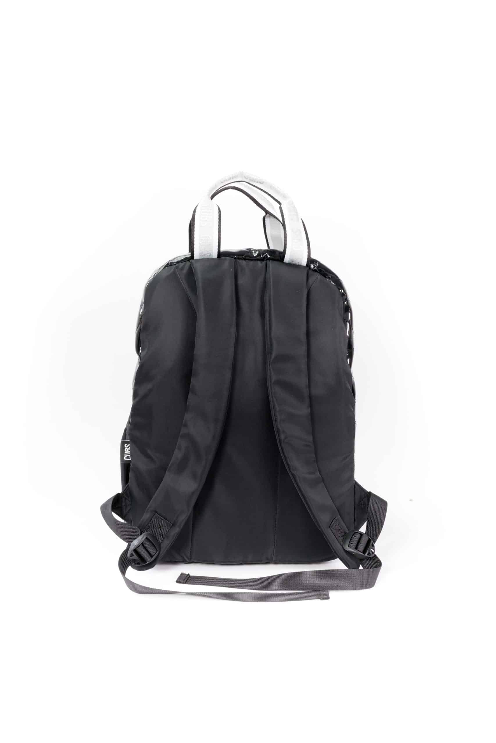 Shiny Black High School Backpack