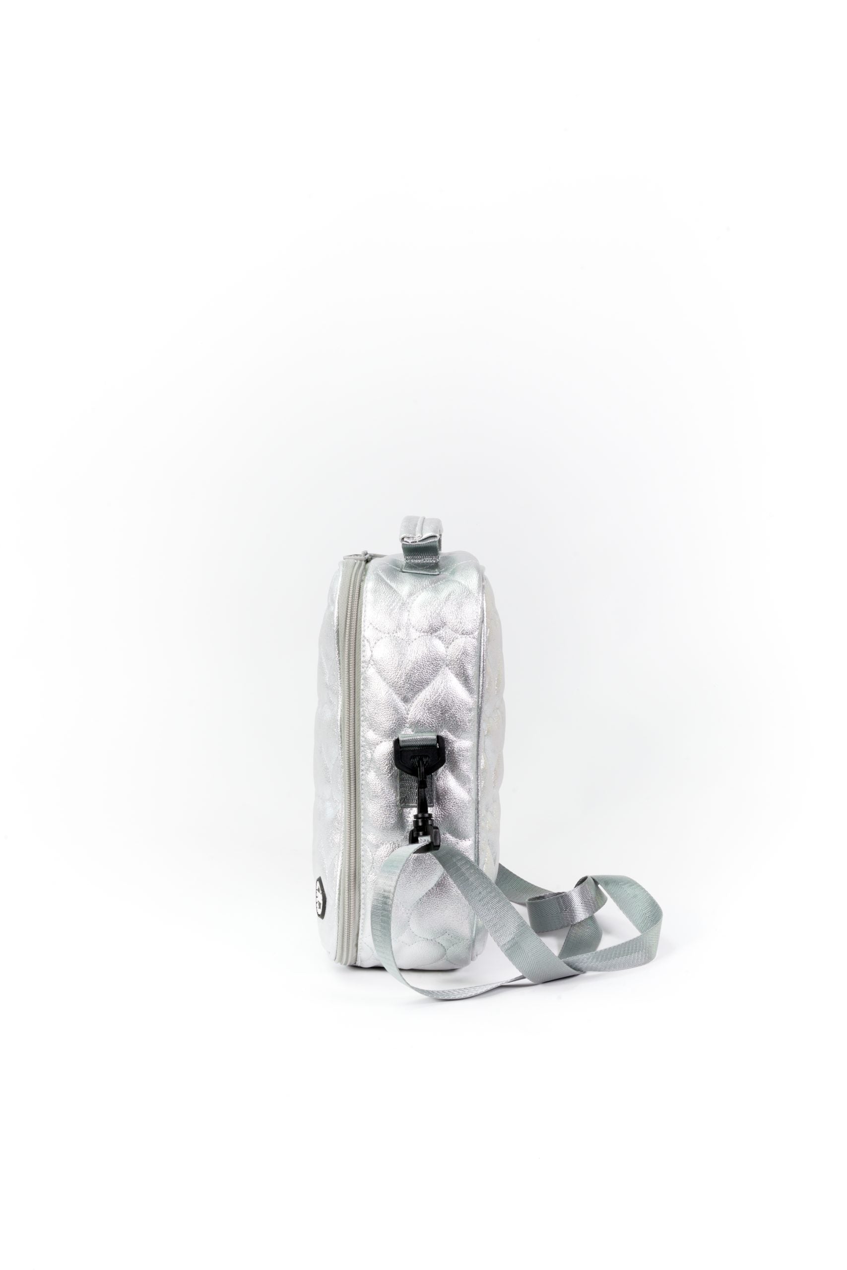 Shiny Silver High School Lunch Bag