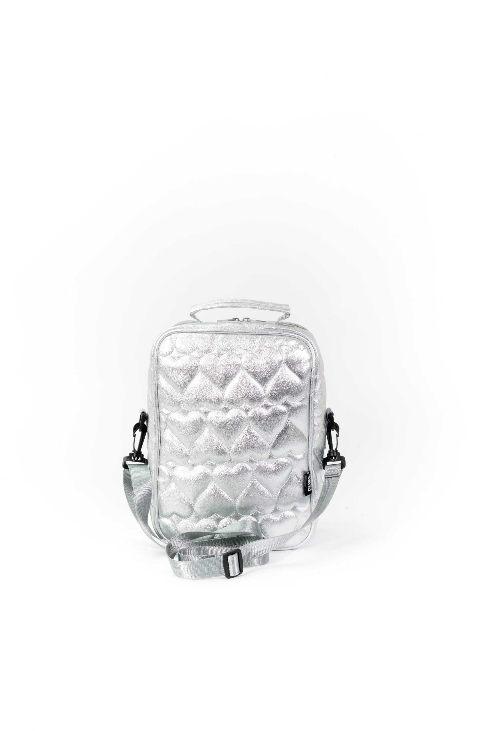 Shiny Silver High School Lunch Bag
