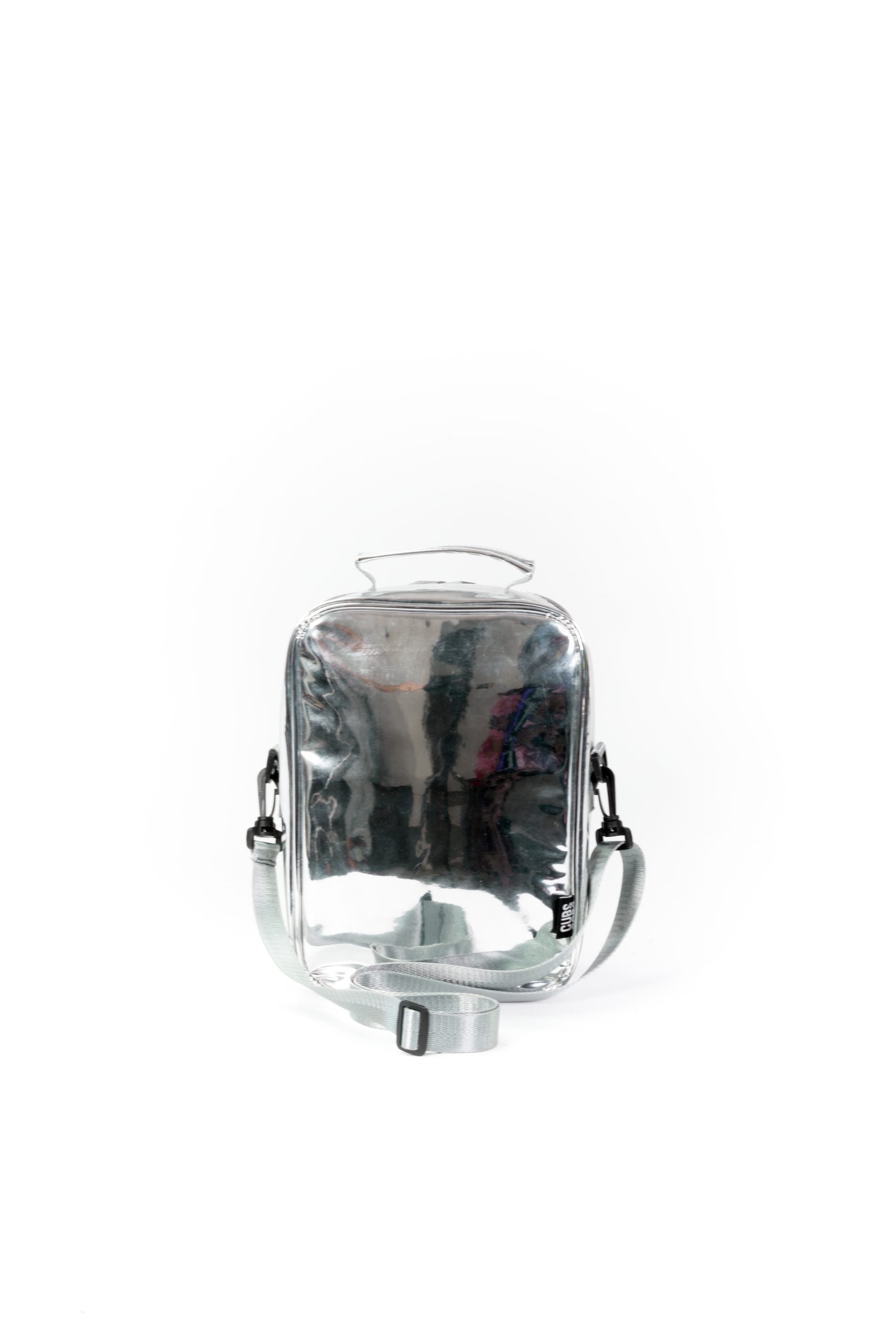 Holographic Silver High School Lunch Bag