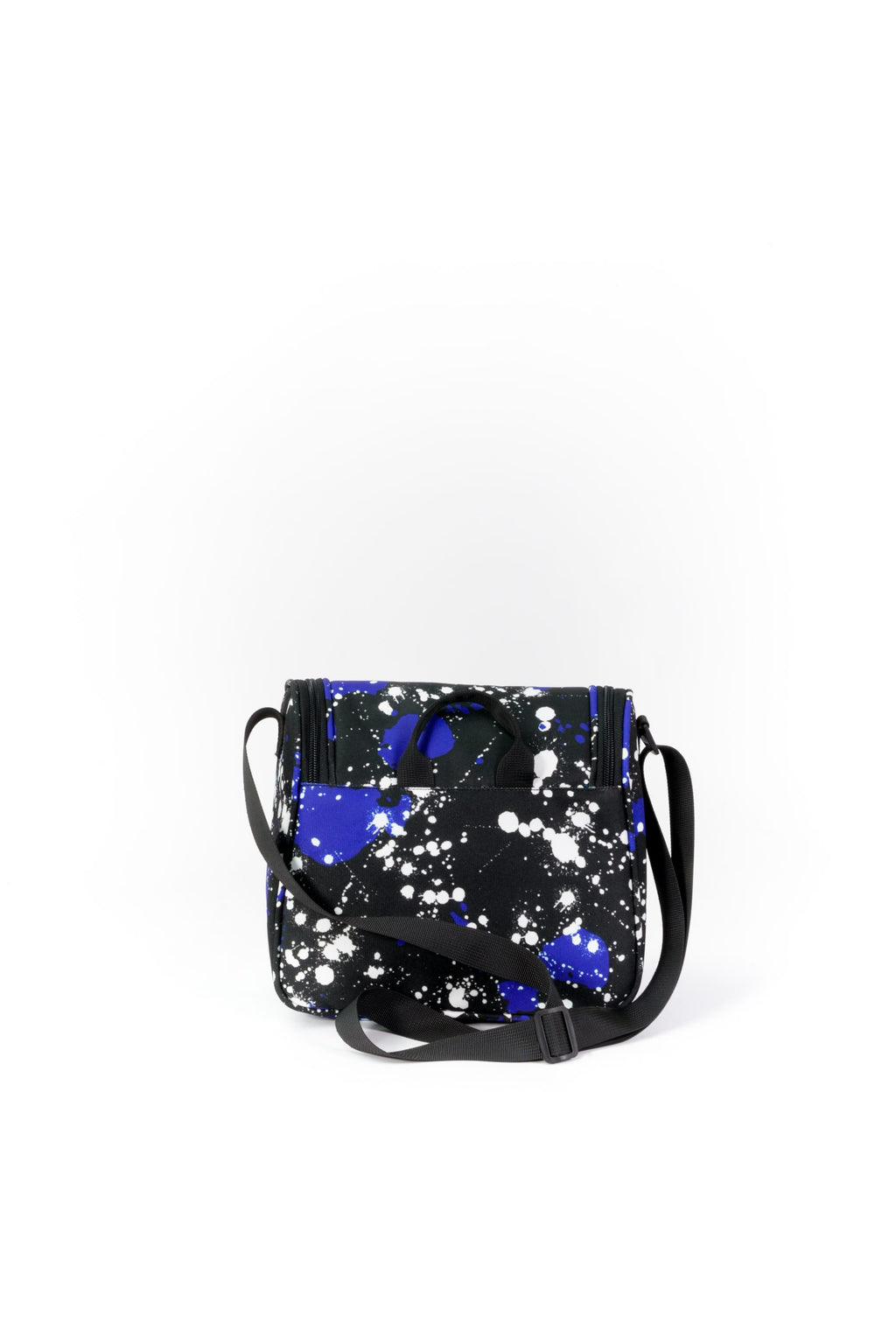 Blue Black Splashing Paint Lunch bag bag1