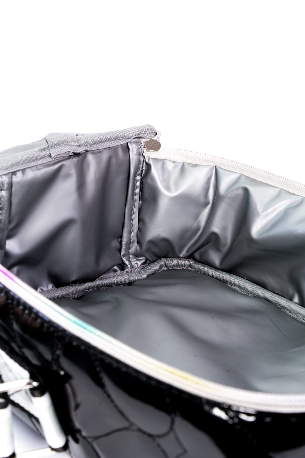 Shiny Black High School Lunch Bag