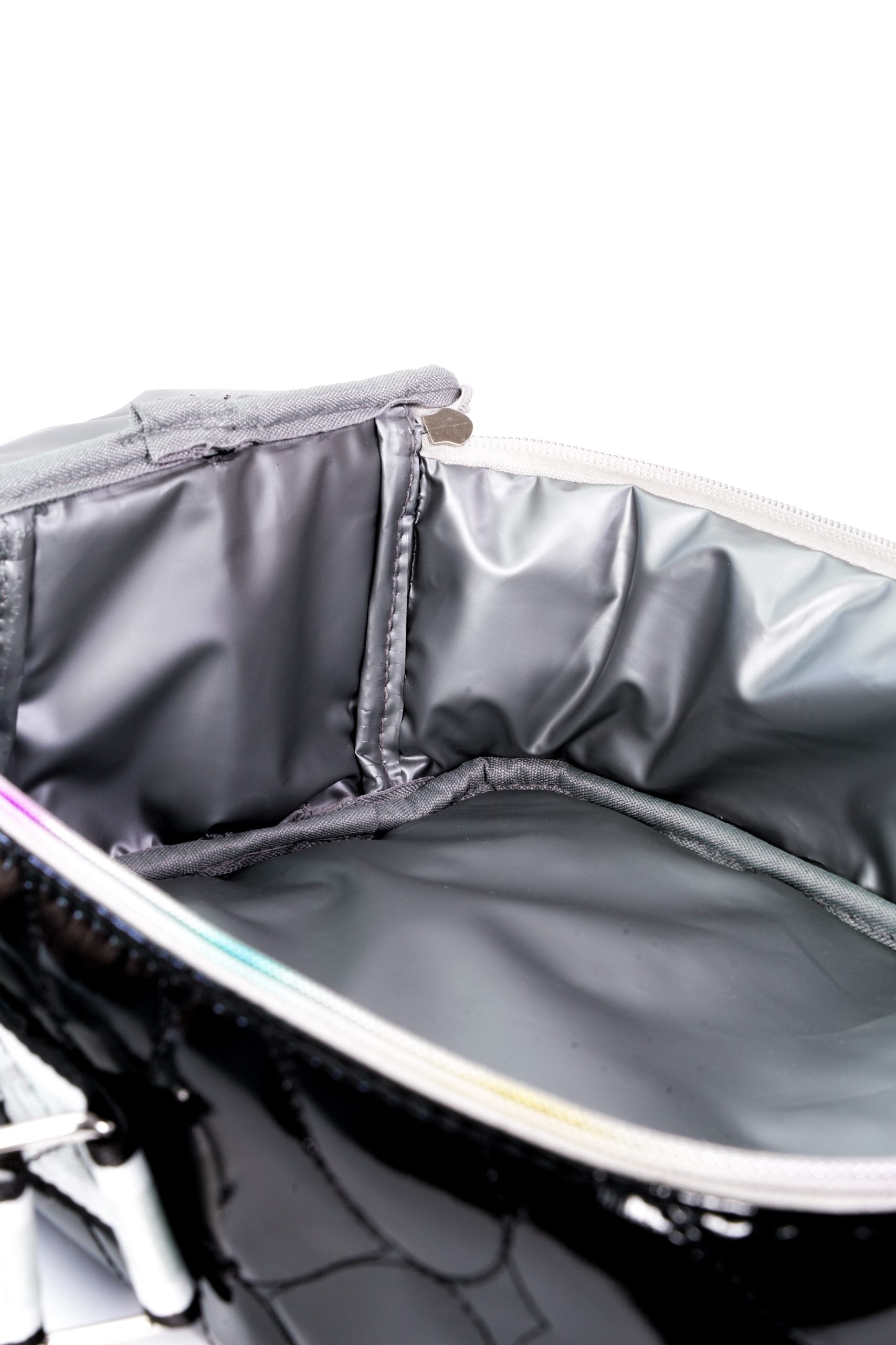 Shiny Black High School Lunch Bag