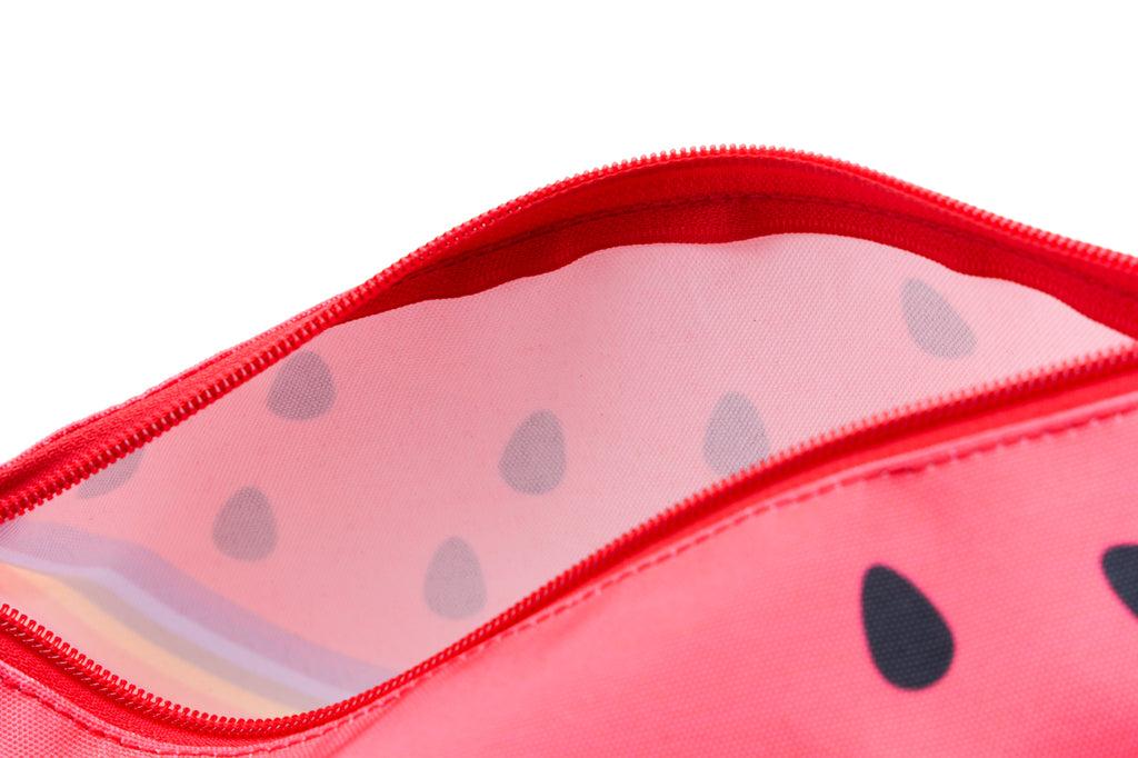 Fushia/Rainbow Watermelon Pouch