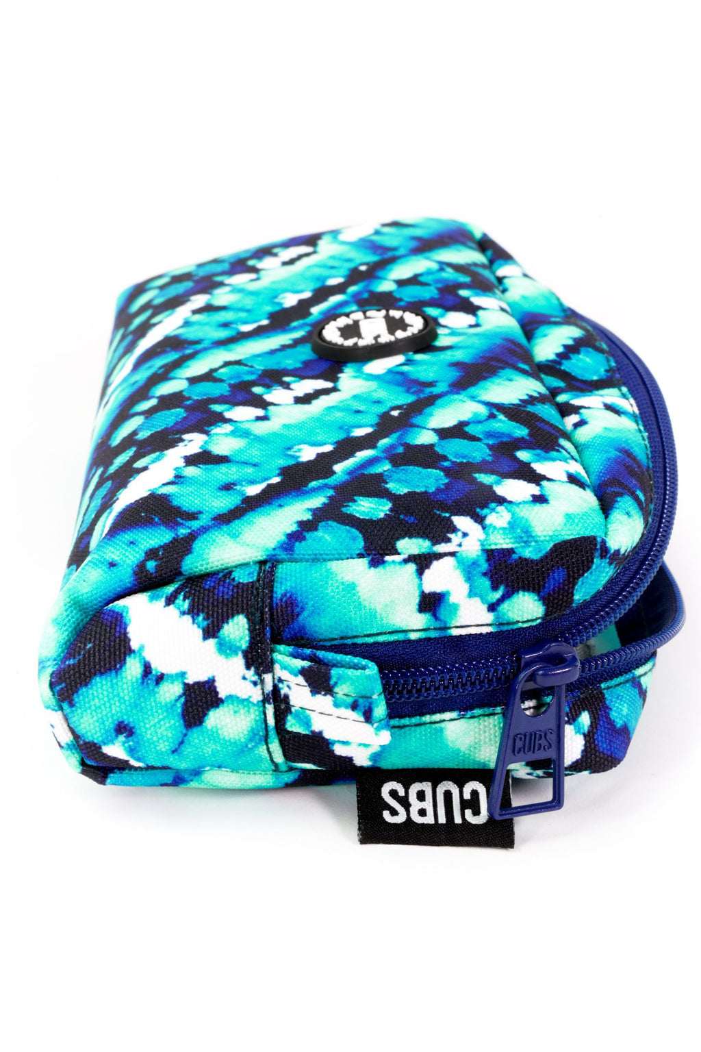 Water Color Turquoise Tie Dye Pencil Case