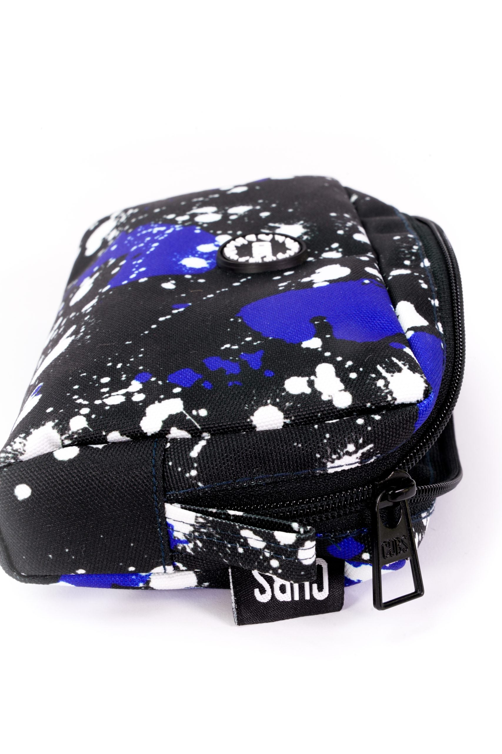 Blue Black Splashing Paint Pencil case bag1
