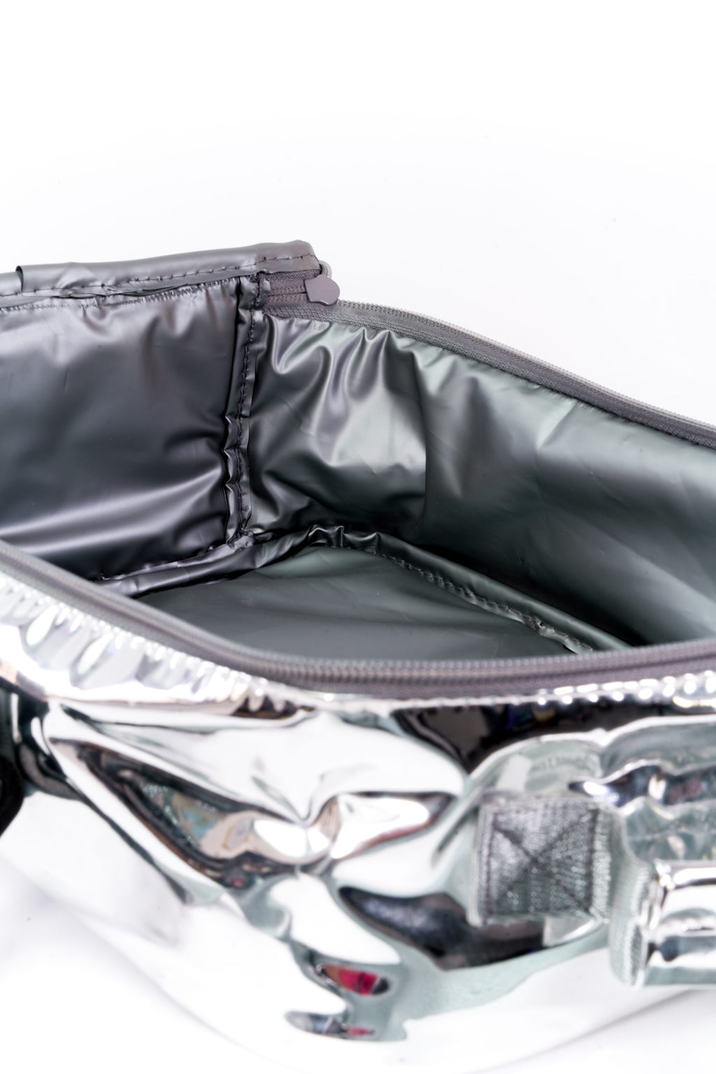 Holographic Silver High School Lunch Bag
