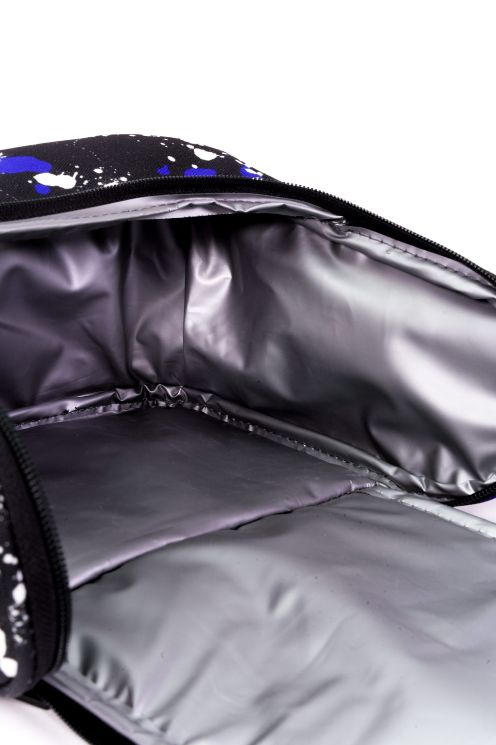 Blue Black Splashing Paint Lunch bag bag1