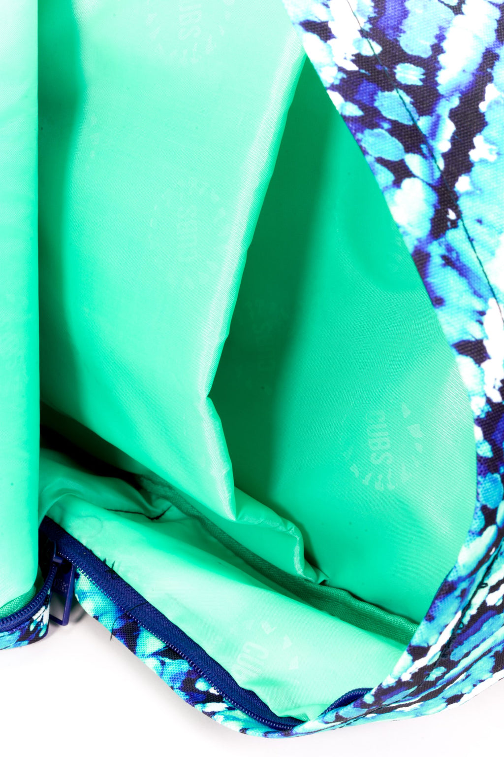 Water Color Turquoise Tie Dye Senior Student backpack
