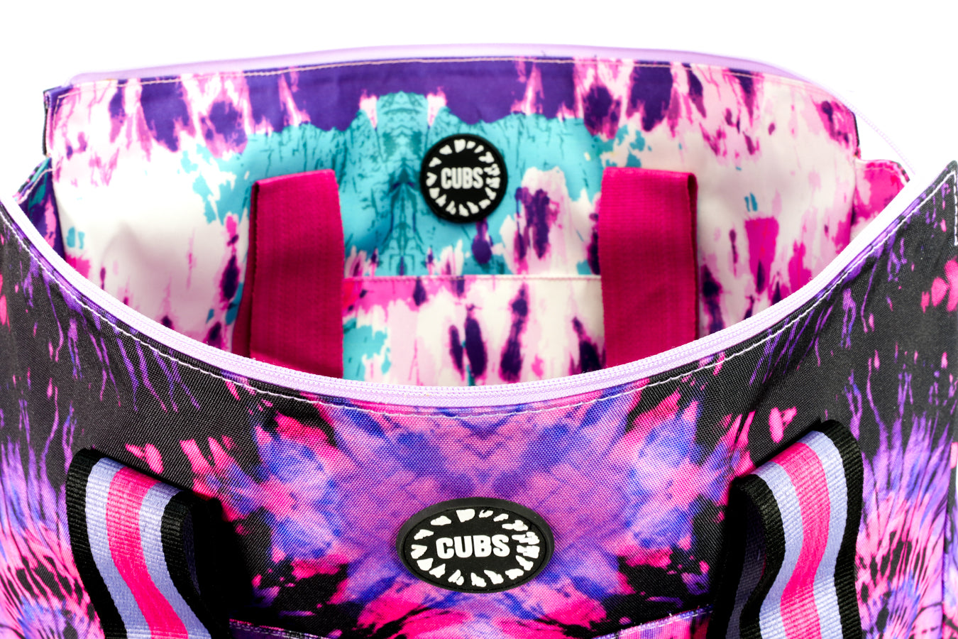 Purple & Black Tie Dye with Purple Watercolors