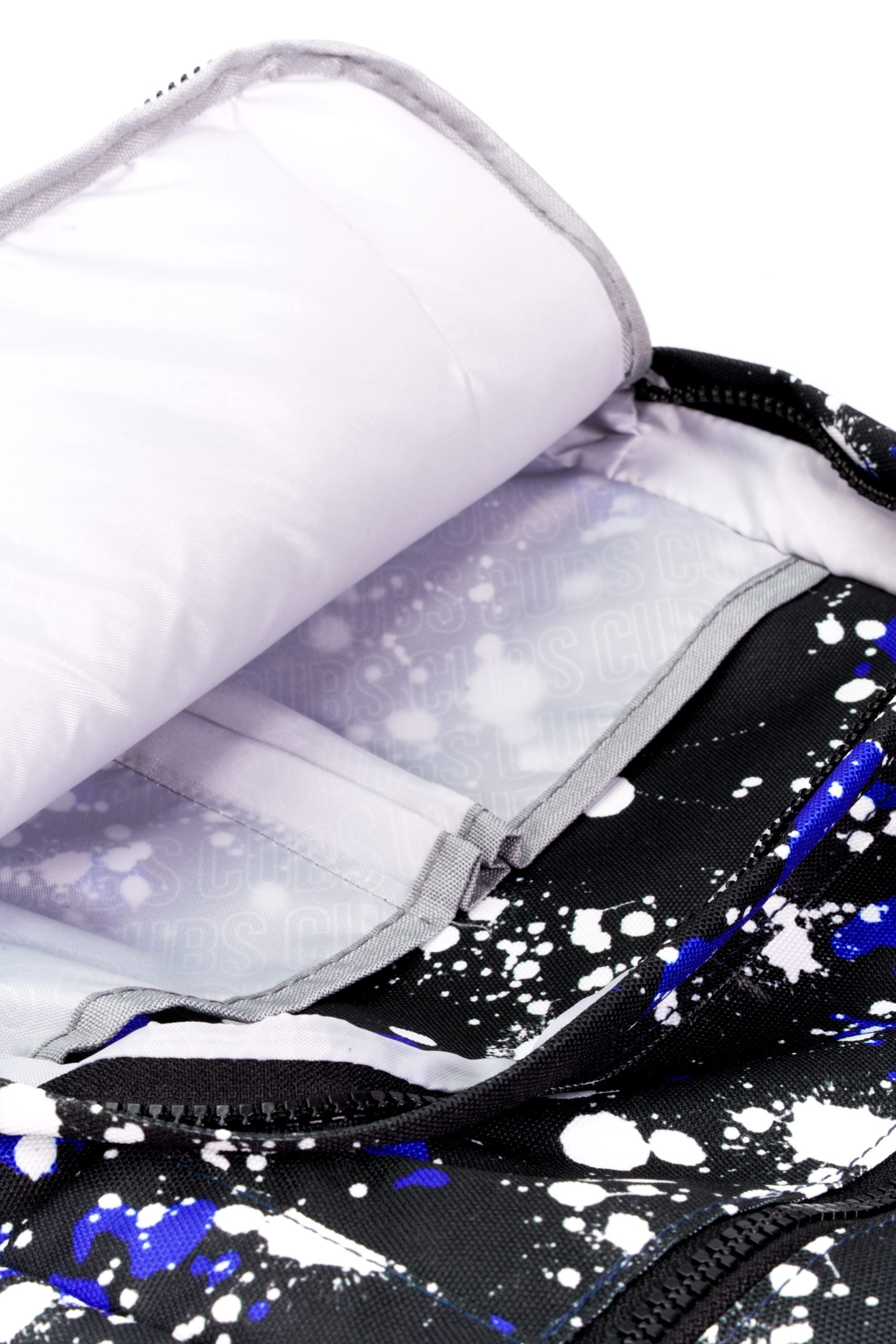 Blue Black Splashing Paint Senior Student Backpack