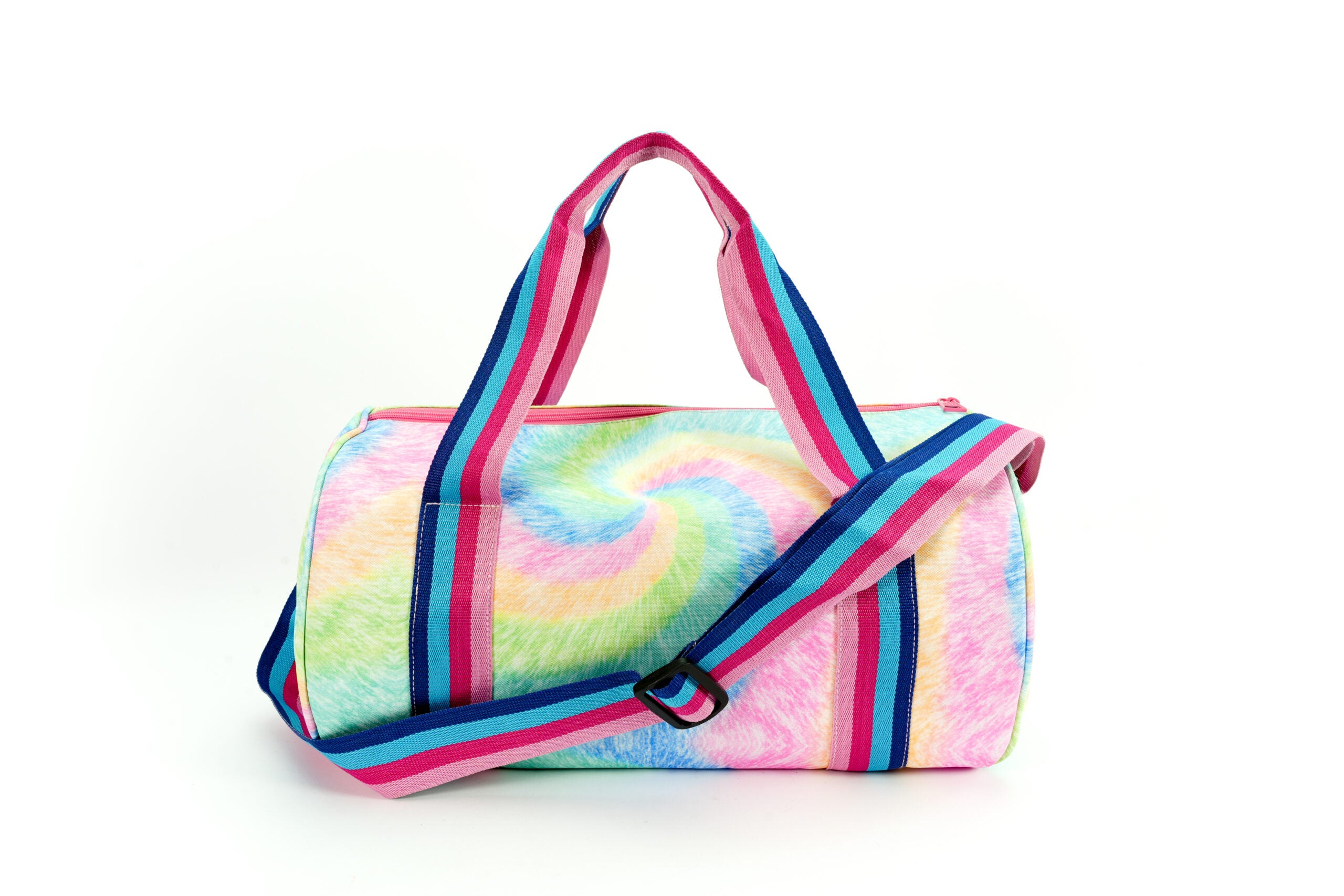 Pastel Rainbow Swirls Medium duffel