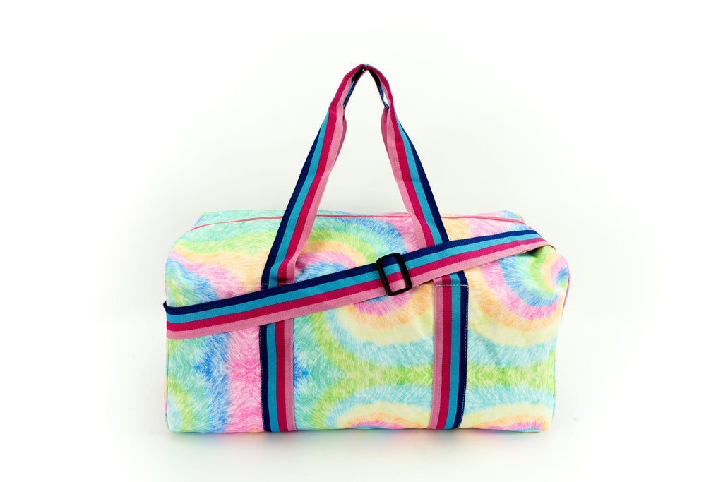 Pastel Rainbow Swirls Weekender