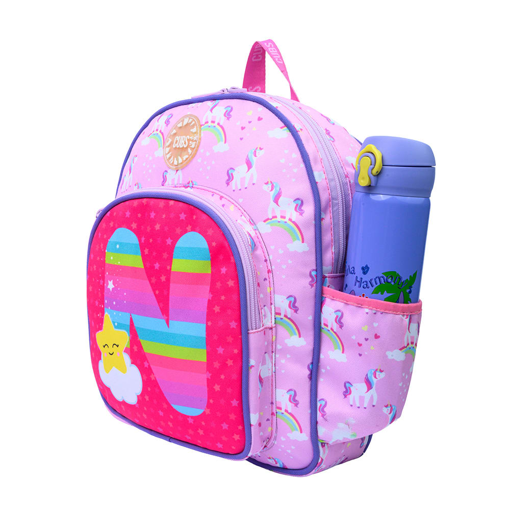 Pink Unicorn Letter N Nursery Backpack