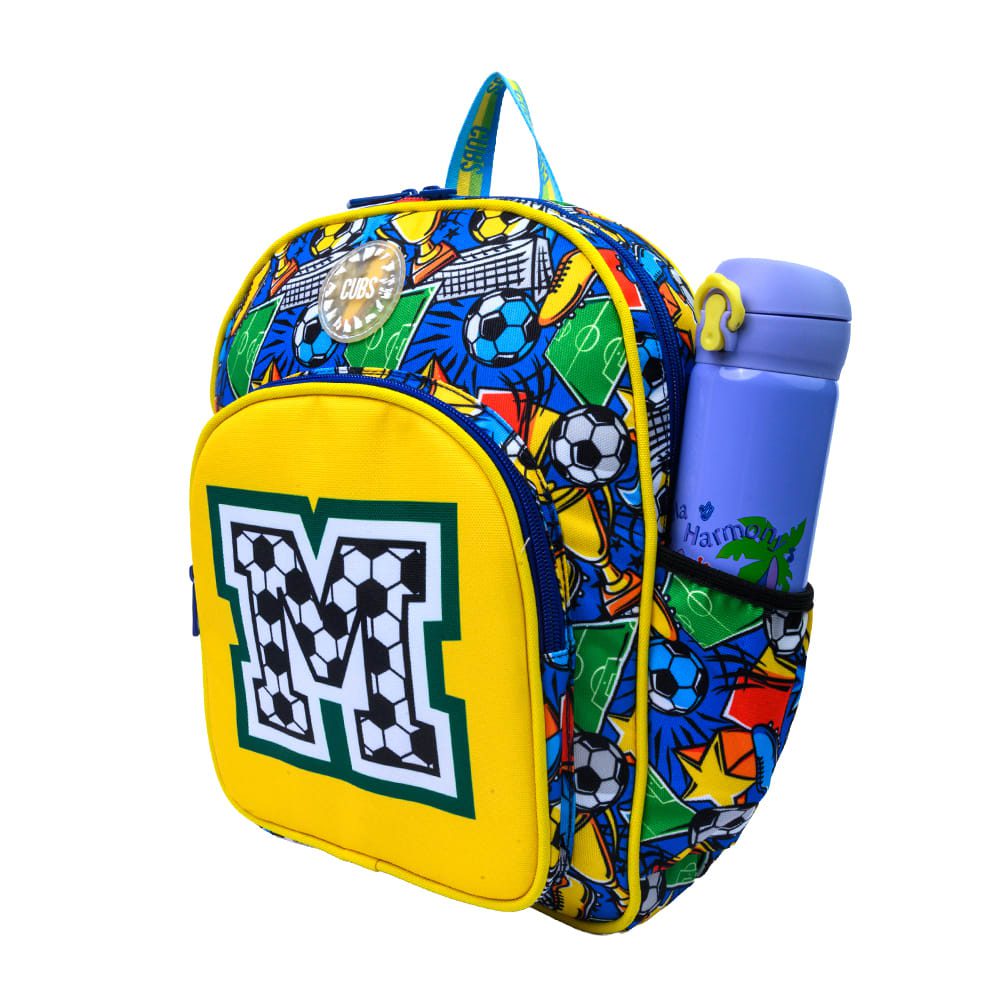 Football Fan letter M Nursery Backpack