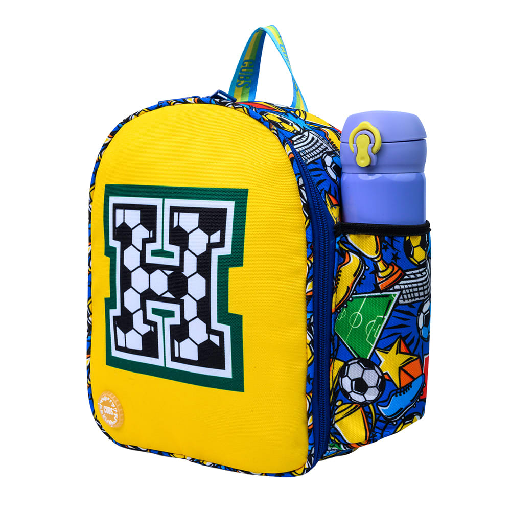 Football Fan letter H Nursery Lunch Backpack